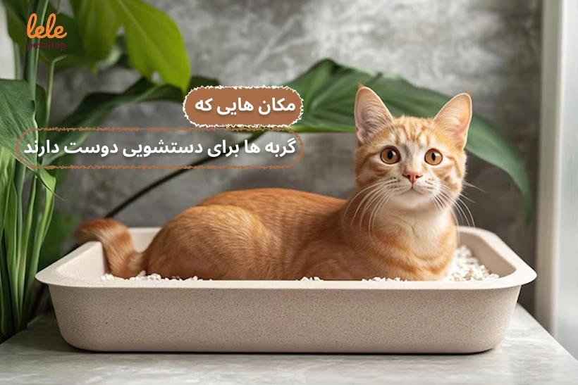 جاهایی که نباید ظرف خاک گربه را بگذاریم